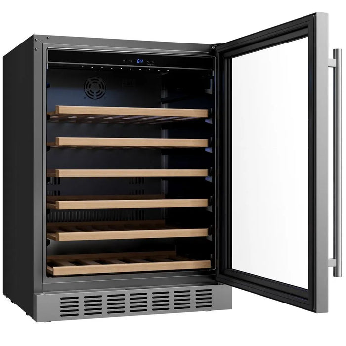 Empava 24 inch built-in wine cooler EMPV-WC11S with 41-64°F compressor cooling