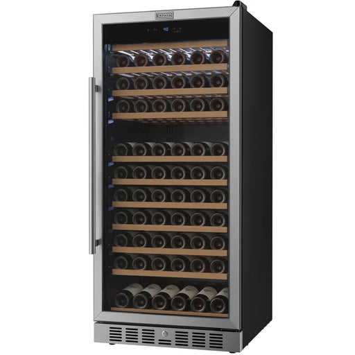 Empava EMPV-WC13S tall wine cooler with 11 shelves for 133 bottles