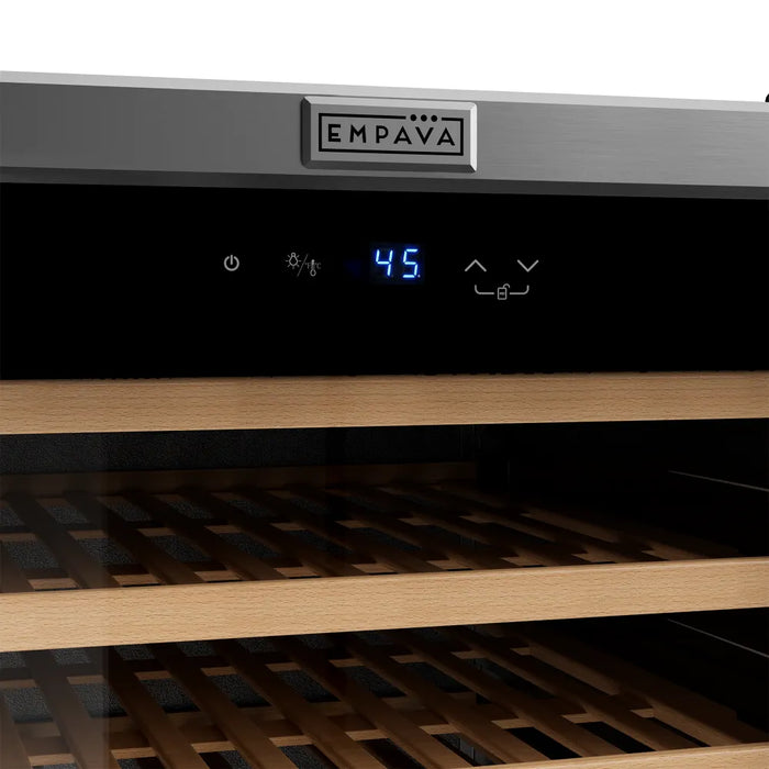 Empava EMPV-WC13S wine refrigerator, 23.43 x 26.77 x 52.95 inches