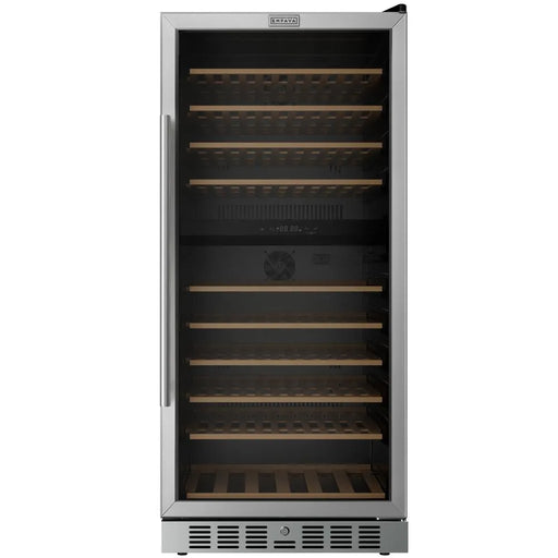 Empava EMPV-WC14D 24 inch dual zone wine cooler, 53 inches tall, stainless steel