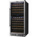 Empava EMPV-WC14D 119 bottle dual zone wine refrigerator with 10 shelves