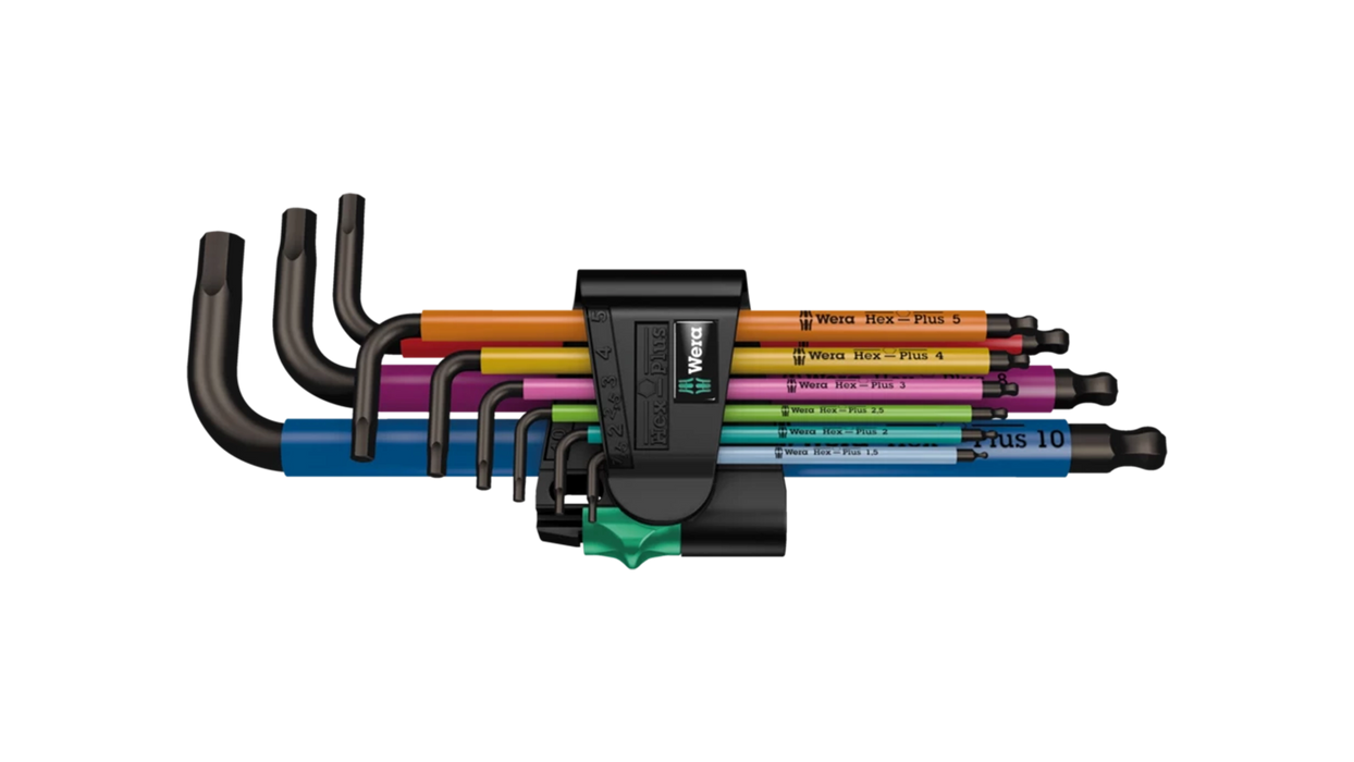 High quality photo of the Wera 950 9 Hex-Plus MultiColour. Photo sourced by Current Connected from WERA Tools.