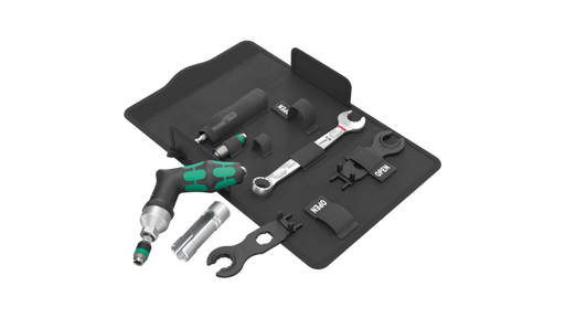 High quality photo of the Wera 9524 Photovoltaic mounting tool set. Photo sourced by Current Connected from WERA Tools.