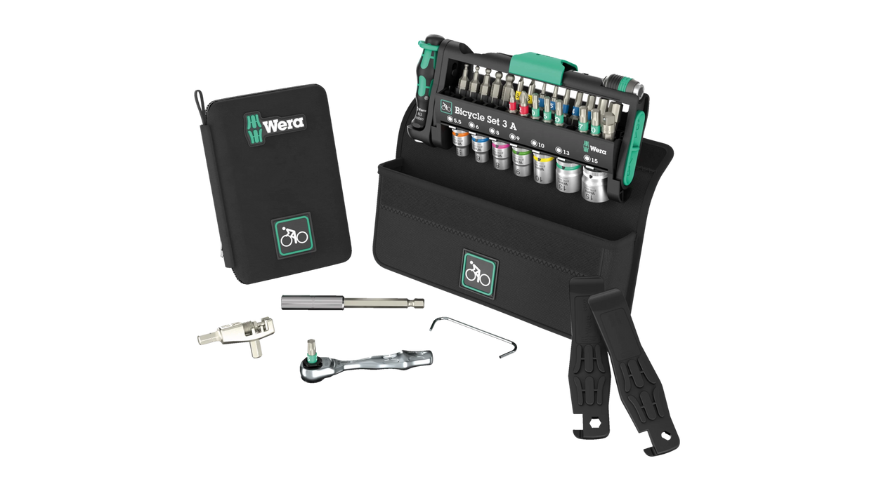 High quality photo of the Wera Bicycle Set 3A. Photo sourced by Current Connected from WERA Tools.