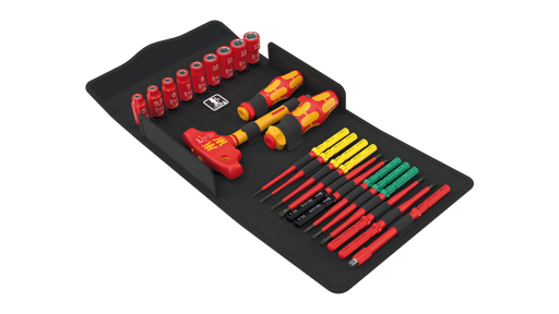 High quality photo of the Wera Kaftform Kompakt Vde 24 Allrounder Set. Photo sourced by Current Connected from WERA Tools.