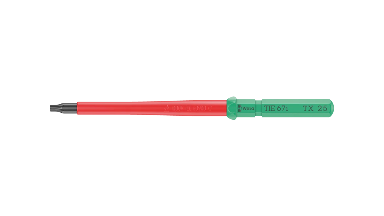 High quality photo of the Wera Kraftform Kompakt VDE 67 i tie. Photo sourced by Current Connected from WERA Tools.
