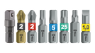 High quality photo of the Wera Tool-Check PLUS 1 Included Bits. Photo sourced by Current Connected from WERA Tools.