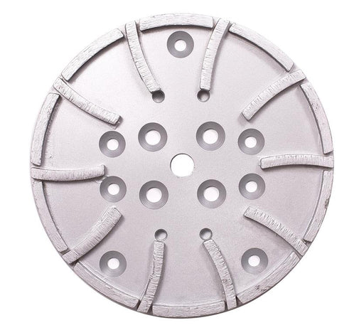 10" Grinding Wheel Diamond 20 Segments Concrete Floor Grinder Disc Blade for Leveling, Coating Removal, and Surface Prep - front view