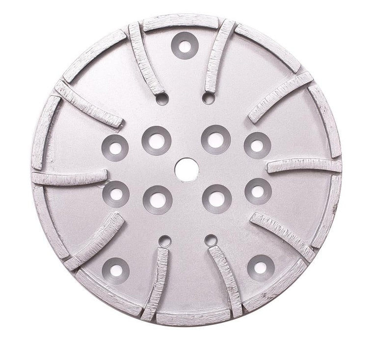 10" Grinding Wheel Diamond 10 Segments Concrete Floor Grinder Disc Blade for Leveling, Coating Removal, and Surface Prep - front view