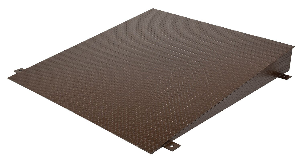 Vestil WL-AR10 Steel Approach Ramp For Lowered Height Truck Scissor Dock Lift 10 in. x 60 in. Brown