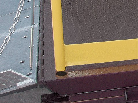 Vestil WL-RHT Factory Installed Handrail With Toe Board Fabricated To Fit Truck Scissor Dock Lift Units