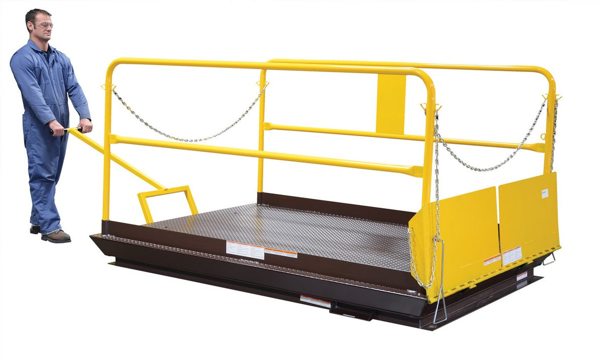 Vestil WL-WK Factory Installed Mobile Wheel Kit & Detachable Handle For Truck Scissor Dock Lift Units