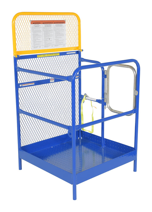Vestil WP-3636 Steel Work Platform 36 in. x 36 in. 1,000 lb. Capacity Blue