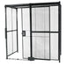 Vestil WPC-10X10-4C Welded Wire Mesh 10 ft. x 10 ft. 4 Sides With Sliding Door With Ceiling Driver/Trucker Cage Gray
