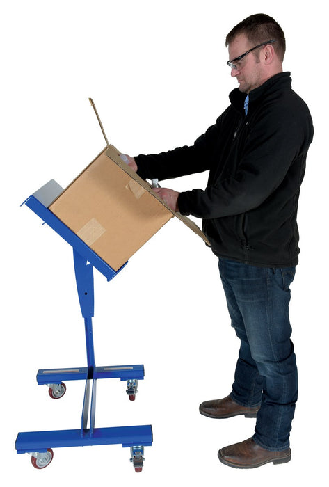 Vestil WPT-1624 steel mobile tilting work table - view 6