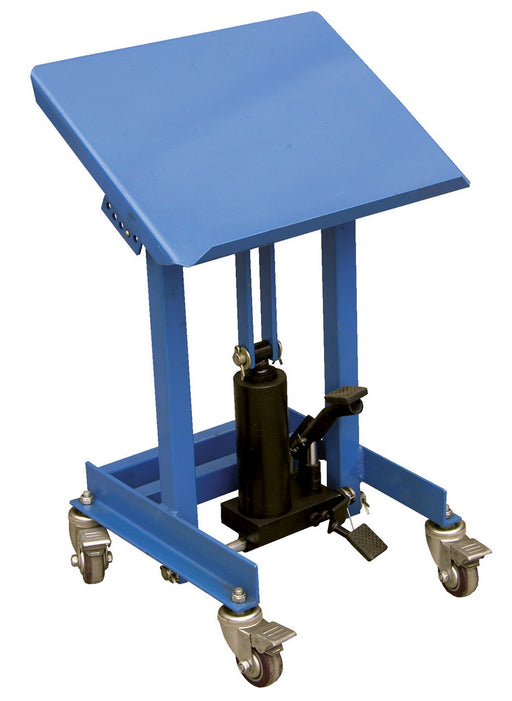Vestil WT-2016-FP Steel Hydraulic Work Positioner 20 in. x 16 in. 330 lb. Capacity Blue