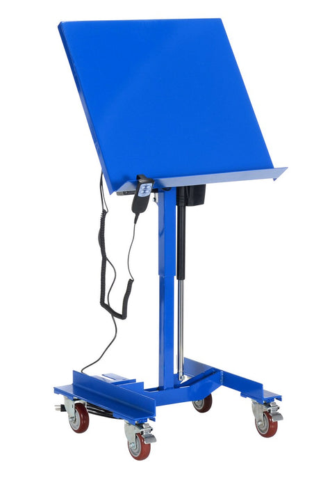 Vestil WT-2424-LA Steel Linear Actuated Tilt Table 24 in. x 24 in. 300 lb. Capacity Blue