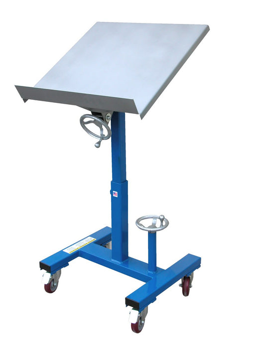 Vestil WT-2424 steel mobile tilting work table - view 2
