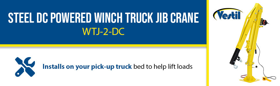 Vestil WTJ-2-DC steel dc powered winch truck jib crane feature overview 3