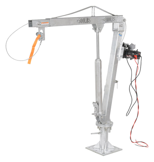 Vestil WTJ-2-G-DC galvanized steel dc powered winch truck jib crane - view 2