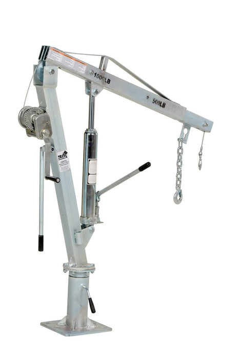 Vestil WTJ-2-G galvanized steel winch truck jib crane - view 5