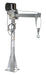 Vestil WTJ-20-3-AC-CSA-GAL Galvanized Steel AC Powered Jib Crane CSA Compliant 3-5 ft. Boom 2,000 lb. Capacity Gray