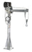 Vestil WTJ-20-3-AC-GAL Galvanized Steel AC Powered Jib Crane 3-5 ft. Boom 2,000 lb. Capacity Gray
