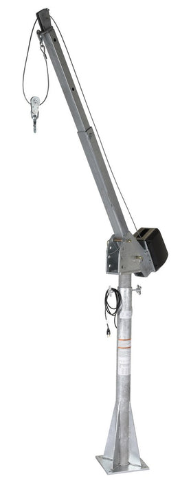 Vestil WTJ-20-3-AC-GAL galvanized steel ac powered jib crane - view 2