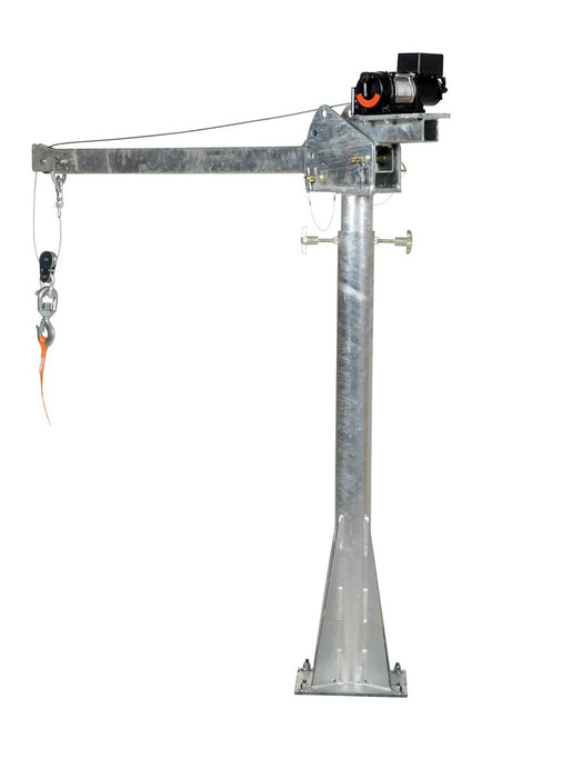 Vestil WTJ-20-4-DC-GAL galvanized steel dc powered jib crane - view 4