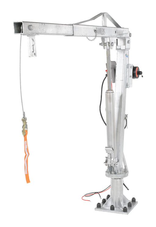 Vestil WTJ-4-G-DC galvanized steel dc powered winch truck jib crane - view 2