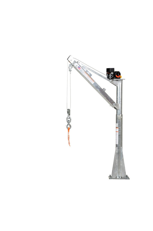 Vestil WTJ-E-15-3-DC-GAL galvanized steel dc powered jib crane - view 2