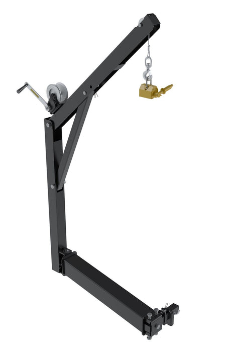 Vestil WTJ-HITCH-ML-2 Steel Hitch Mounted Truck Jib Crane With Magnet 200 lb. Capacity Black