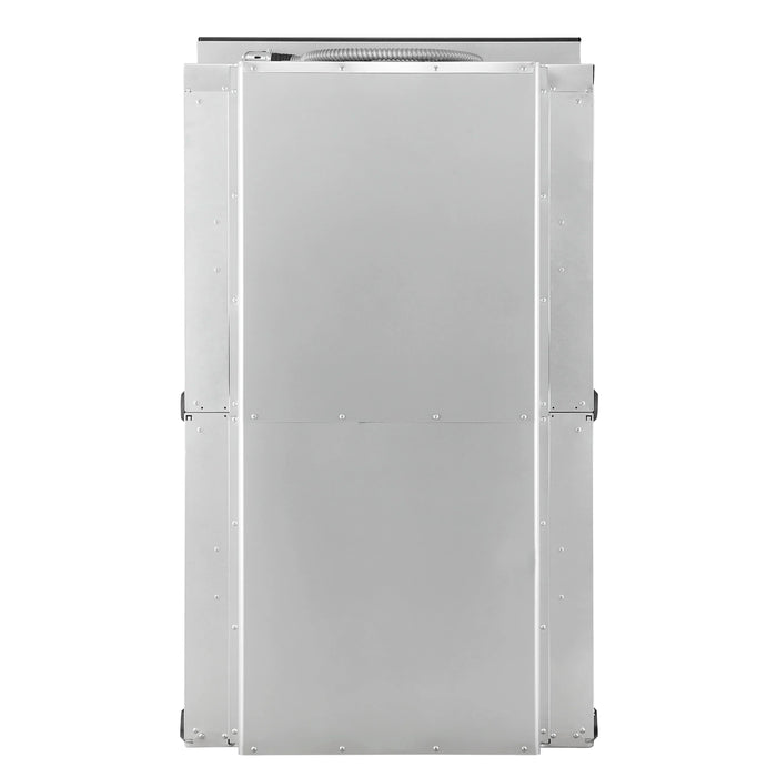 Forno Vomero 30-Inch Double Wall Oven with 10 cu.ft Total Capacity in Black with Stainless Steel Handle (FBOEL1324-30BLK)