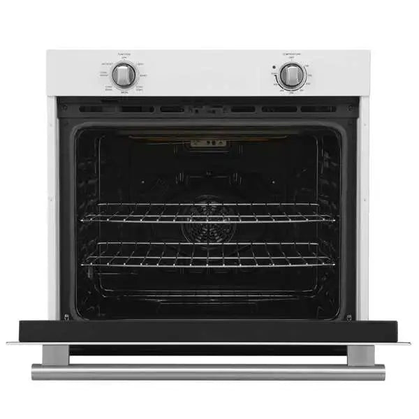 Forno Vomero 30-Inch Wall Oven with 5 cu.ft Total Capacity in White with Stainless Steel Handle (FBOEL1370-30WHT)