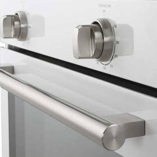 Forno Vomero 30-Inch Wall Oven with 5 cu.ft Total Capacity in White with Stainless Steel Handle (FBOEL1370-30WHT)