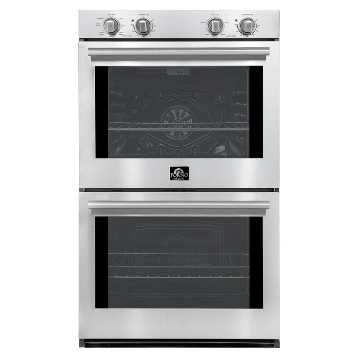 Forno Vomero 30-Inch Double Wall Oven in Stainless Steel (FBOEL1324-30)