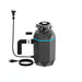 Forno Acqua BrightDiamond Black Onyx 1HP Super Quiet Garbage Disposal Corded with Motion... Kitchen Appliance - Dimensions