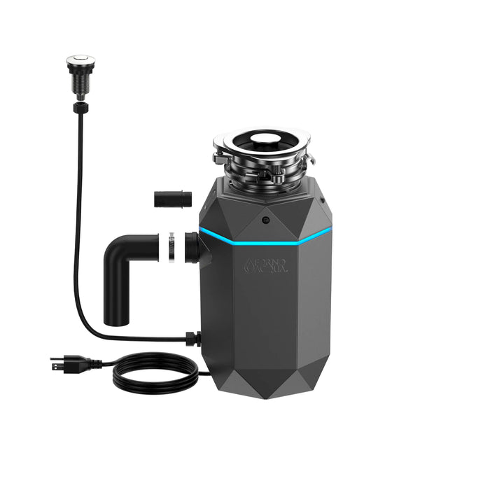 Forno Acqua BrightDiamond Black Onyx 3/4HP Super Quiet Garbage Disposal Corded with... Kitchen Appliance - Lifestyle View