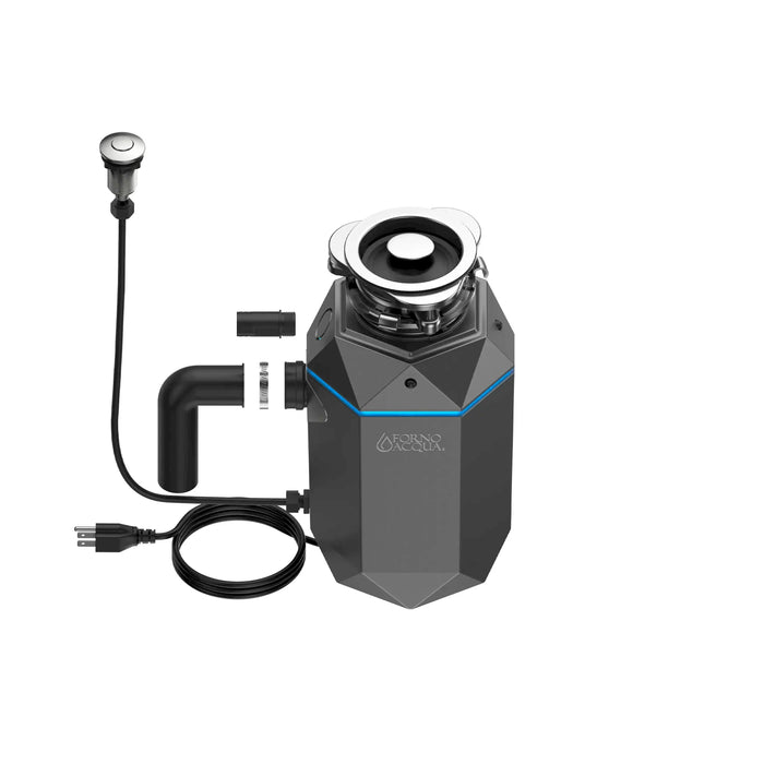 Forno Acqua BrightDiamond Black Onyx 1HP Super Quiet Garbage Disposal Corded with... Kitchen Appliance - Lifestyle View