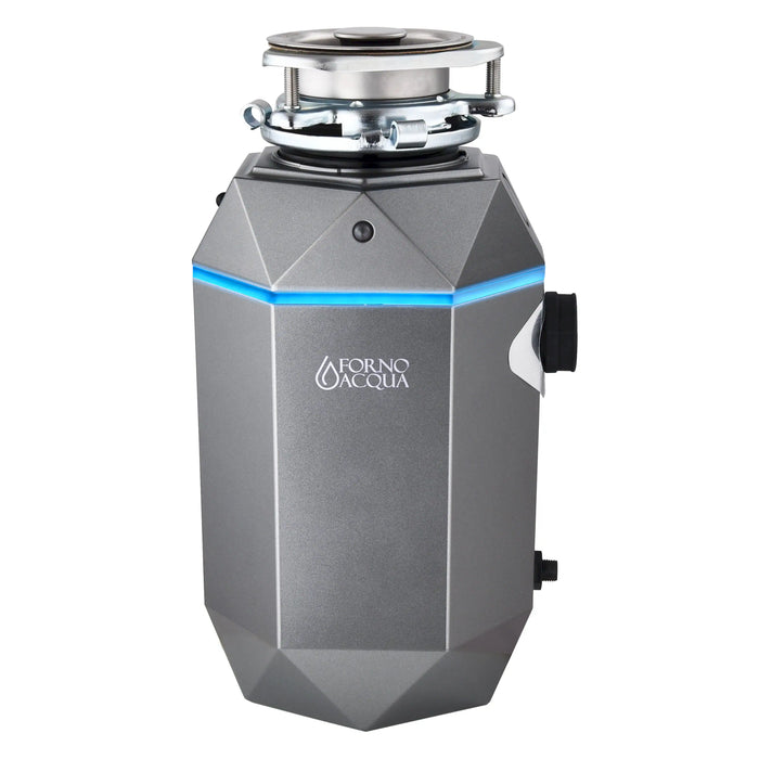 Forno Acqua BrightDiamond Black Onyx 3/4HP Super Quiet Garbage Disposal Corded with Motion Sensor... Kitchen Appliance