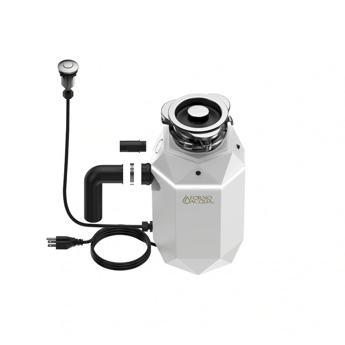 Forno Acqua BrightDiamond Moonstone 3/4HP Super Quiet Garbage Disposal Corded with Motion... Kitchen Appliance - Dimensions