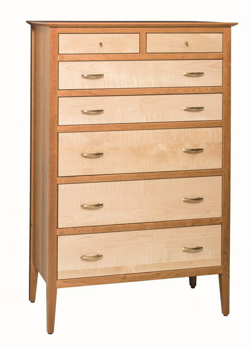 Barkman Furniture Waterford 7- Drawer Upright Chest Living Room Furniture - Side View