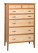 Barkman Furniture Waterford 7- Drawer Upright Chest Living Room Furniture - Side View