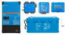 Victron super blue kit with Quattro-II 12V 3kVA 2x120, 12.8V 300Ah Lithium NG Battery, Orion XS 12/12-50A, SmartSolar 100/30 MPPT, and VE.Bus BMS NG.