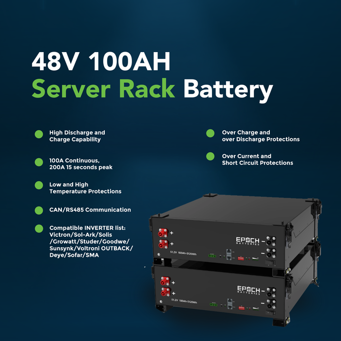 Epoch 48V 100Ah server rack battery — packaging and unboxing