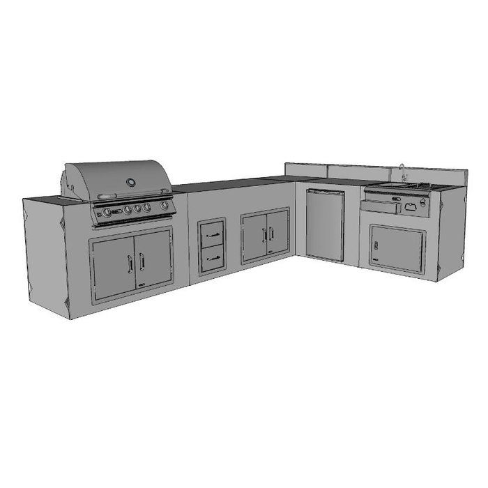 Chicago Brick Oven - DIY Wheaton Kitchen - 20' L-Shaped Kitchen