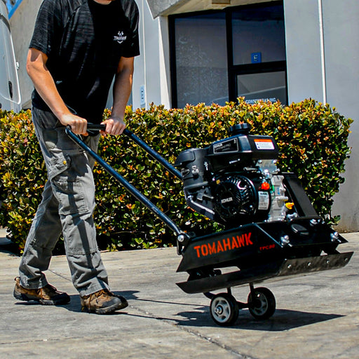 Tomahawk Power Wheels for TPC80 and TPC80H Plate Compactor - Side View