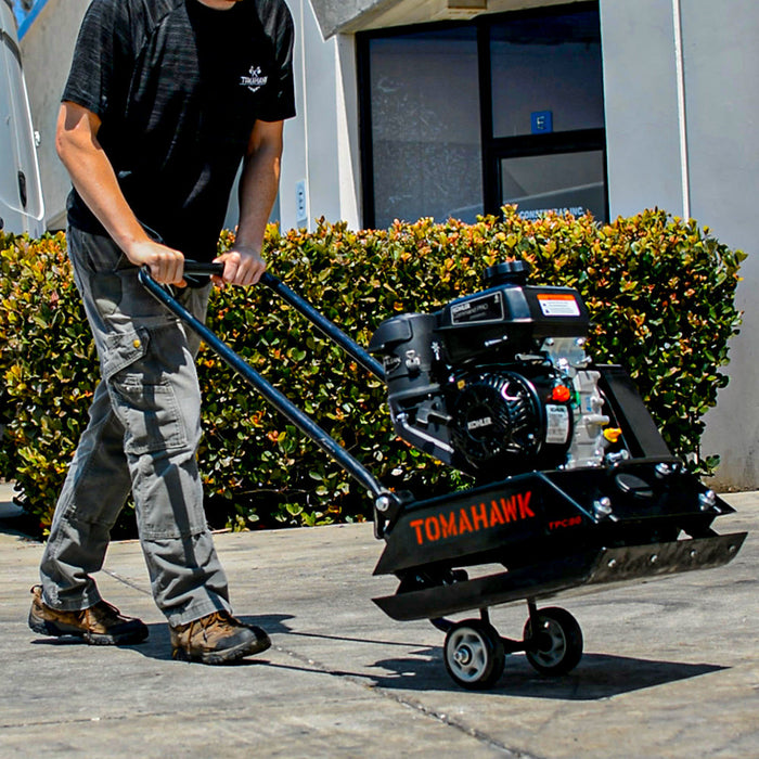 Tomahawk Power Wheels for TPC80 and TPC80H Plate Compactor - Side View