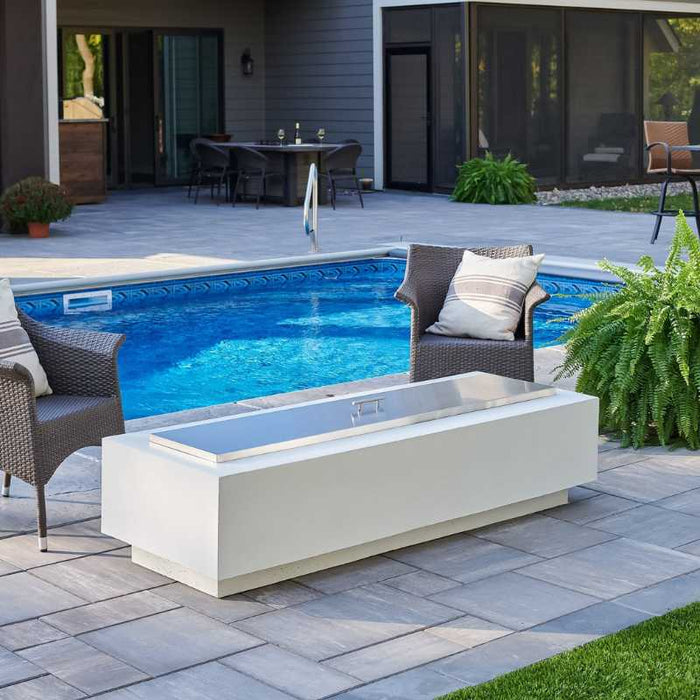The Outdoor Greatroom Cove Linear Gas Fire Pit Table