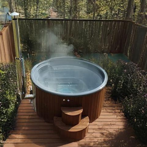 SaunaLife Model S4N Wood-Fired Hot Tub